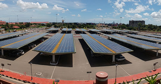 Tata Power Kochi airport solar power plant